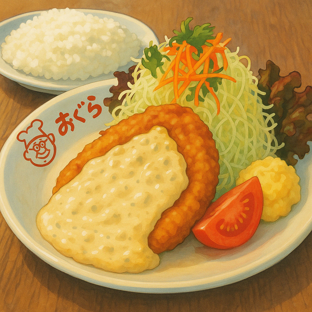 おぐらのチキン南蛮を満喫！