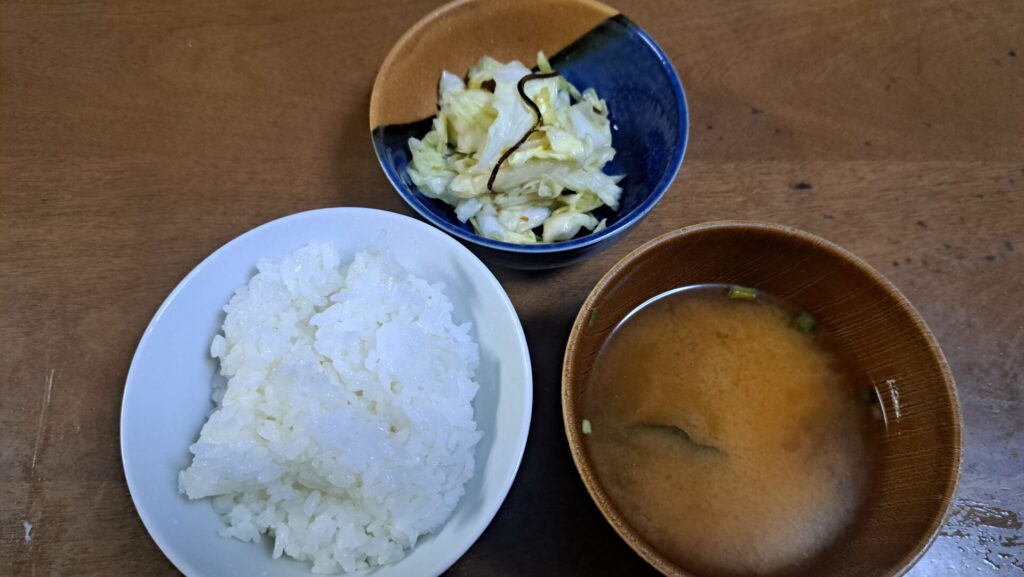 季節のお野菜で○○。